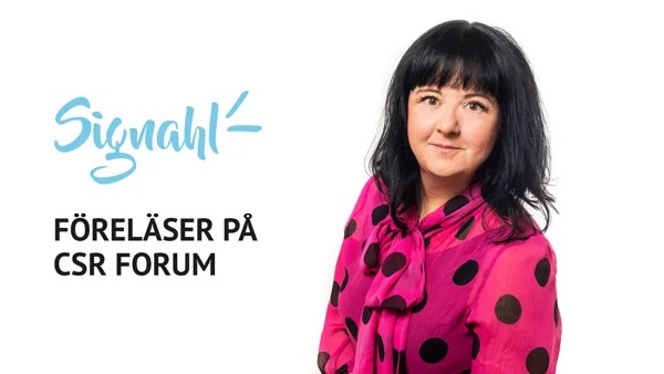 Charlotte Signahl frelser p CSR Forum 